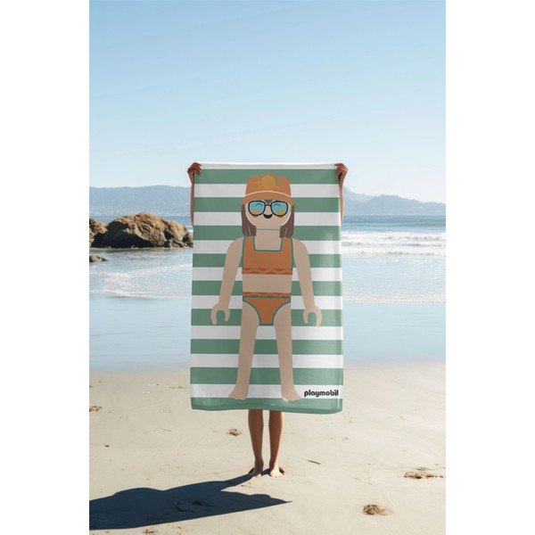 Zelená froté bavlnená plážová osuška 75x140 cm Summer Girl – Playmobil-image-2