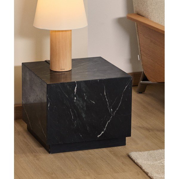 Mramorový odkladací stolík 50x50 cm Sorein – Kave Home-image-3