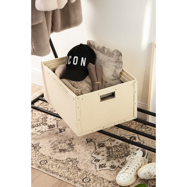 Béžové kartónové úložné boxy v súprave 3 ks Ture – Bigso Box of Sweden-image-1