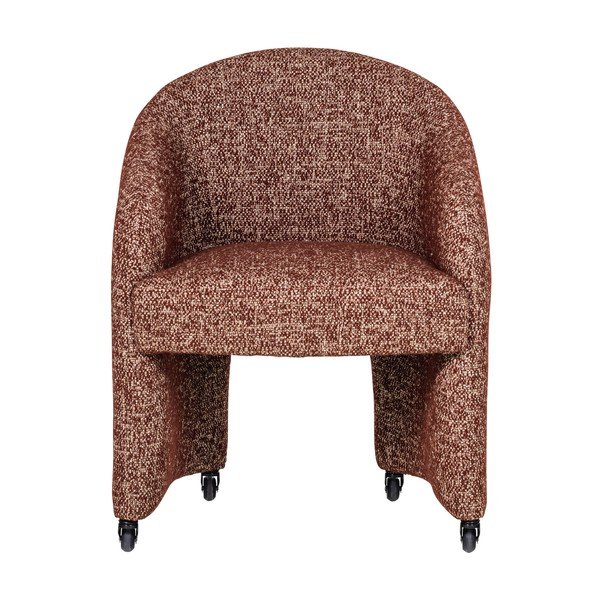 Čalúnená kancelárska stolička v terakotovej farbe Cordo – WOOOD-image-2