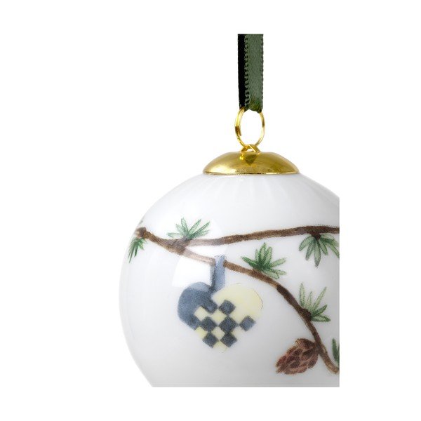 Biela porcelánová závesná vianočná ozdoba Kähler Design Hammershøi-image-4