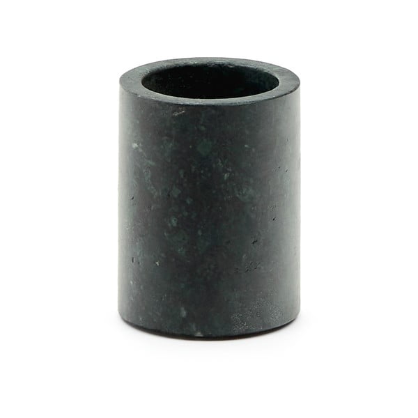 Tmavozelený mramorový téglik na zubné kefky Elenei – Kave Home