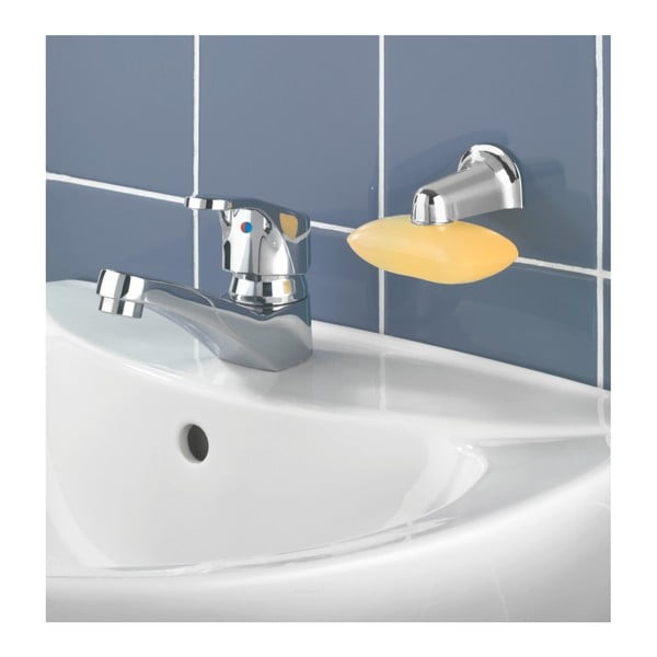 Magnetický držiak na tuhé mydlo v chrómovej farbe Wenko Blister-image-2