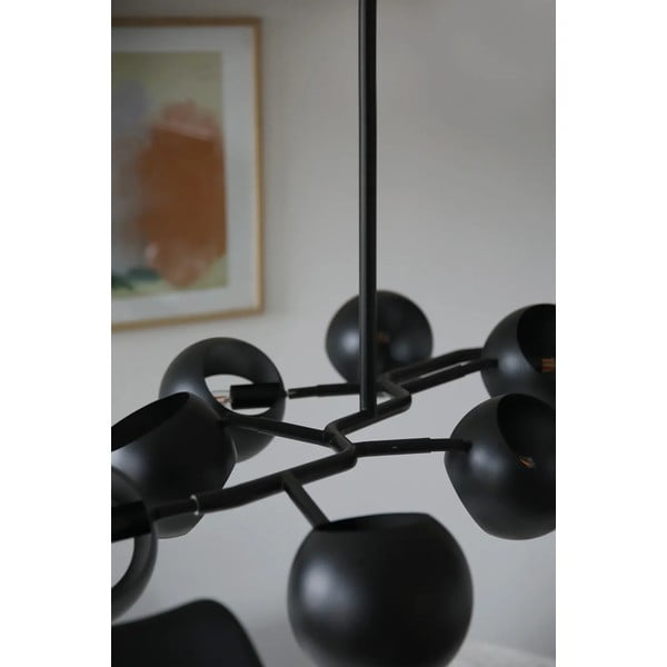 Čierne závesné svietidlo s kovovým tienidlom Edgar – Markslöjd-image-3