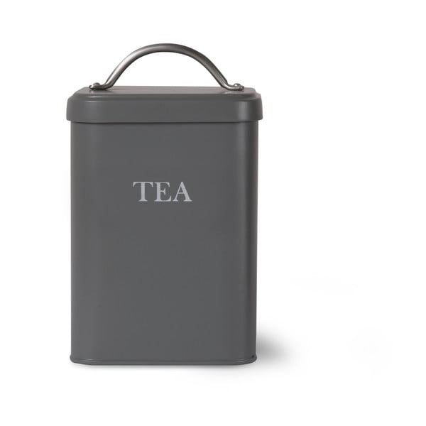 Tmavosivá dóza na čaj Garden Trading Tea