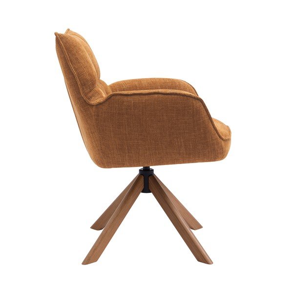 Oranžové čalúnené jedálenské kreslá v súprave 2 ks Marilla – Unique Furniture-image-2