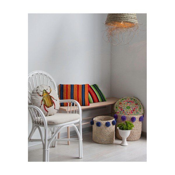 Obojstranný vankúš Madre Selva Tierra Bella, ⌀ 45 cm-image-4