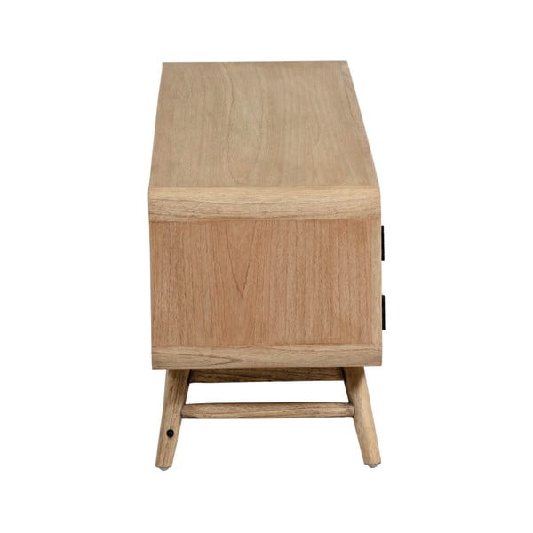 TV stolík z masívu mindi v prírodnej farbe 150x50 cm Nalu – Kave Home-image-3