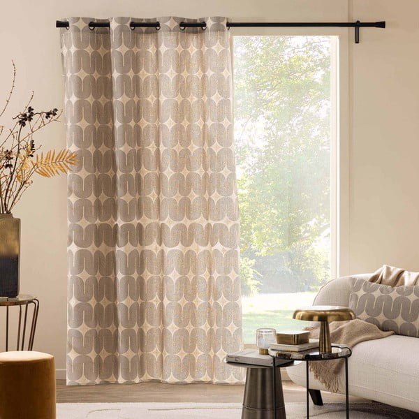 Čierny/béžový záves 140x240 cm Ondine – douceur d'intérieur-image-1