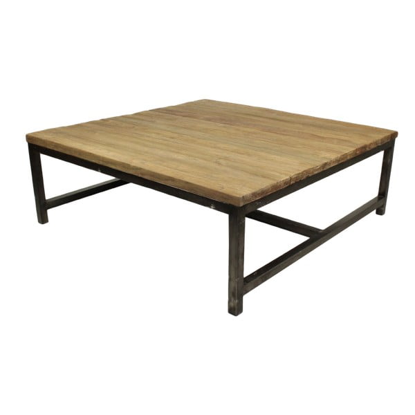 Konferenčný stolík z teakového dreva HSM Collection Comin, 100 x 100 cm