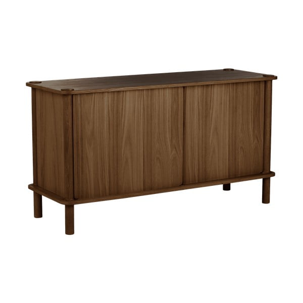 Hnedá komoda z dubového dreva s posuvnými dverami 135x73,5x48 cm Italic – UMAGE-image-3