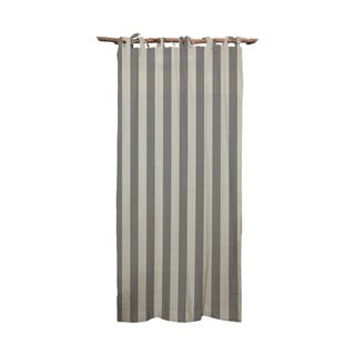 Sivý záves Really Nice Things Cuture Cortina Hogar Grey Stripes