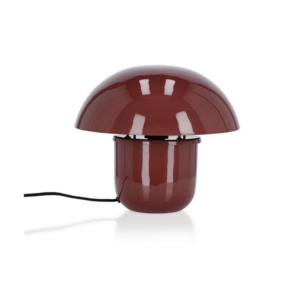 Vínovočervená kovová stolová lampa s kovovým tienidlom (výška  27 cm) Koppel – Bizzotto