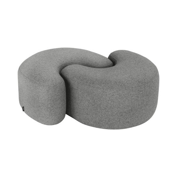 Sivý vlnený taburet Ü – noo.ma-image-3