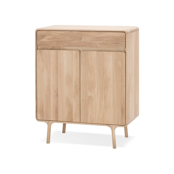 Komoda z masívneho dubového dreva so zásuvkou Gazzda Fawn-image-2