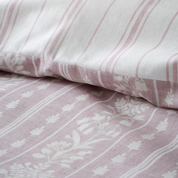 Bielo-ružové obliečky na jednolôžko 135x200 cm Regency Stripe – Catherine Lansfield-image-4