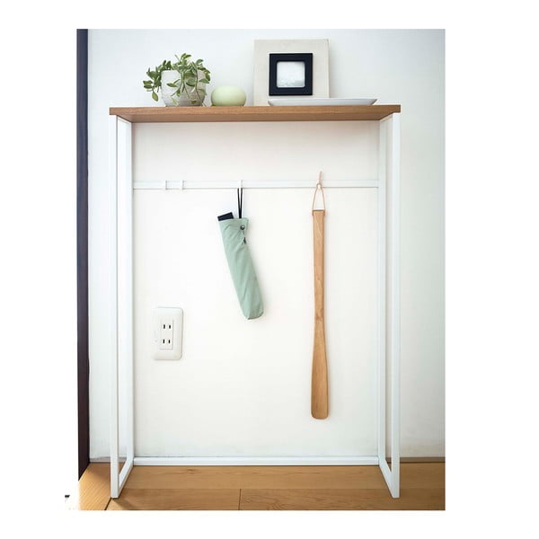 Bielo-svetlohnedý konzolový stolík 18.5x60 cm Tower – YAMAZAKI-image-2