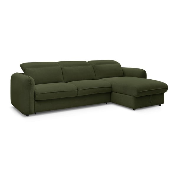 Zelená rozkladacia rohová pohovka (variabilná) Achille – Bobochic Paris-image-3