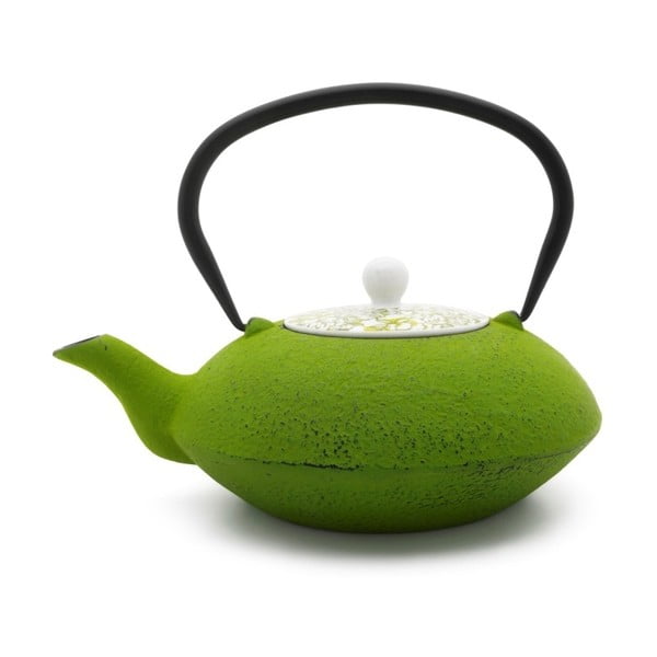 Zelená liatinová kanvička na čaj Bredemeijer Yantai, 1,2 l