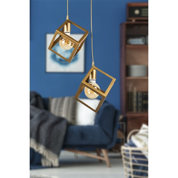 Kovové stropné svietidlo v zlatej farbe Magnezya - Squid Lighting-image-1