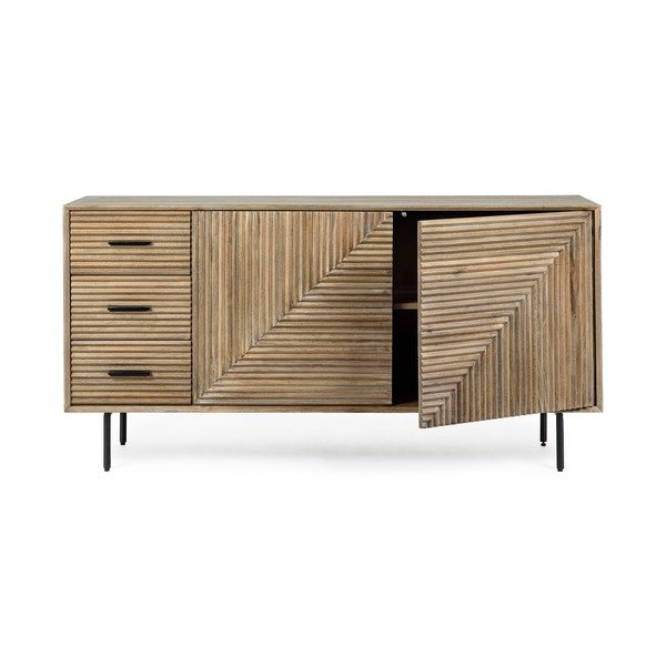 Komoda z mangového dreva v prírodnej farbe 160x83x40 cm Darsey – Bizzotto-image-4