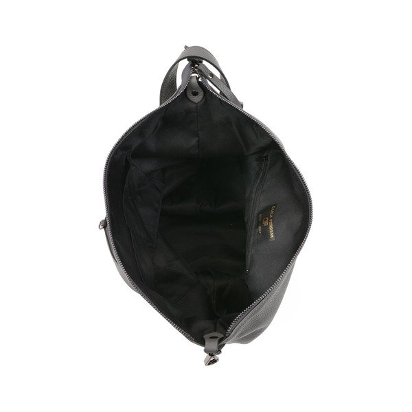 Sivý kožený batoh Carla Ferreri Chic-image-3