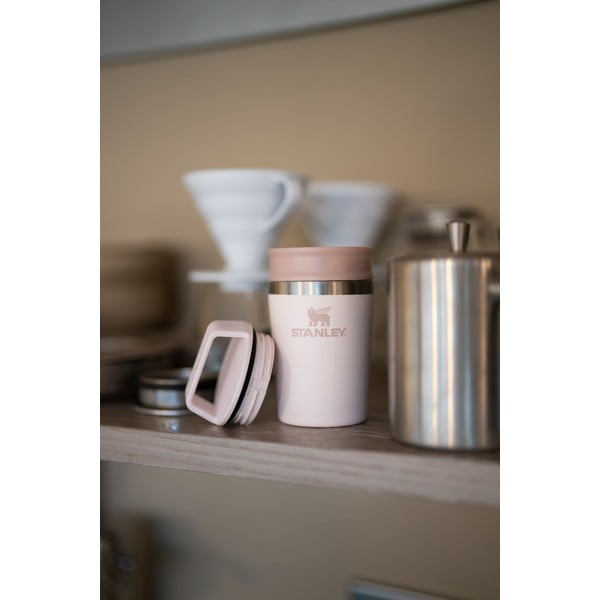 Svetloružový termo hrnček z nehrdzavejúcej ocele 230 ml Café-To-Go Travel Mug Rose Quartz – Stanley-image-1
