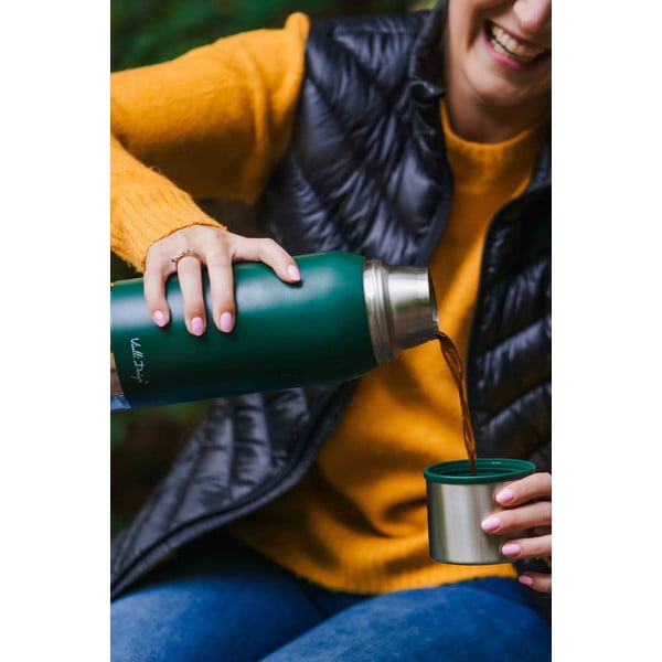Zelený cestovný termohrnček Vialli Design Fuori, 1 l-image-4