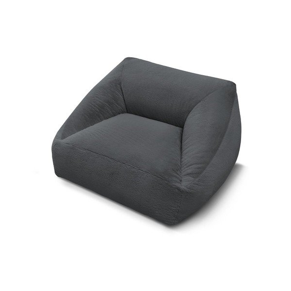 Tmavosivý sedací vak z umelej kožušiny Lilibet – Bobochic Paris-image-4