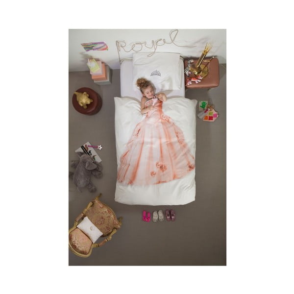 Bavlnené obliečky na jednolôžko Snurk Princess, 140 × 200 cm-image-1