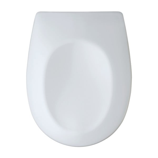 Biela toaletná doska s jednoduchým zatváraním Wenko Vorno Duroplast