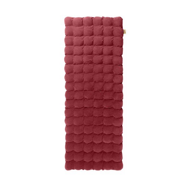 Červený relaxačný masážny matrac Linda Vrňáková Bubbles, 65 × 200 cm