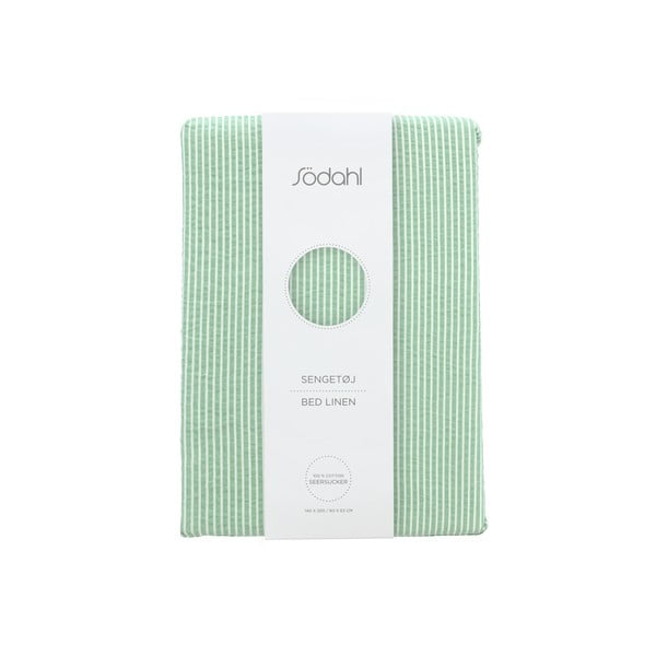 Svetlozelené bavlnené obliečky na jednolôžko 140x200 cm Cheerful – Södahl-image-4