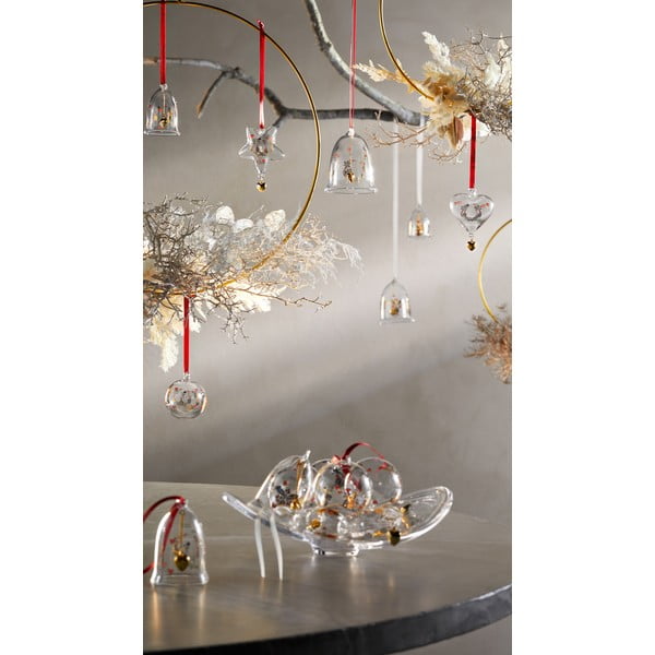 Sklenená ručne fúkaná vianočná ozdoba ø 6,5 cm Ann-Sofi Romme Annual Christmas Bauble – Holmegaard-image-2