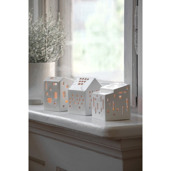 Biely keramický svietnik Kähler Design Urbania Lighthouse Functio-image-1