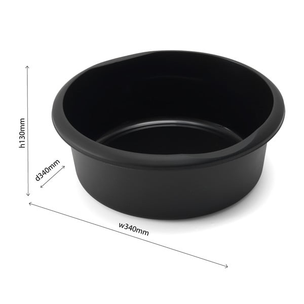 Čierny lavor Addis Circular, 7,7 l-image-3