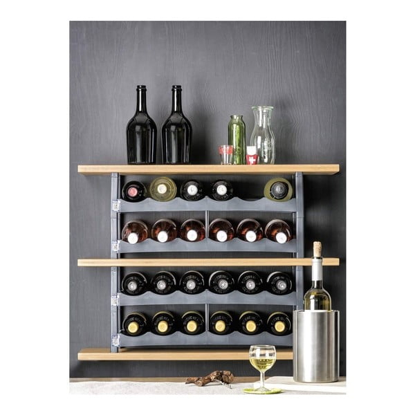 Sivý plastový stojan na víno Vario - Rotho-image-2