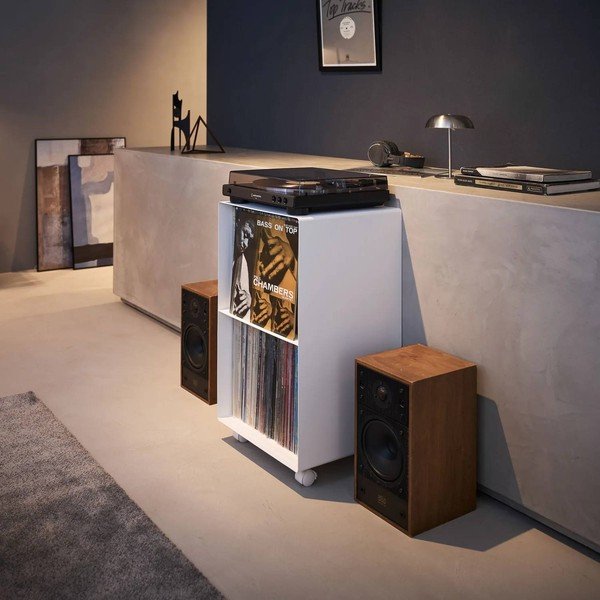 Biely kovový pojazdný regál 40x73x38 cm Tower – YAMAZAKI-image-1