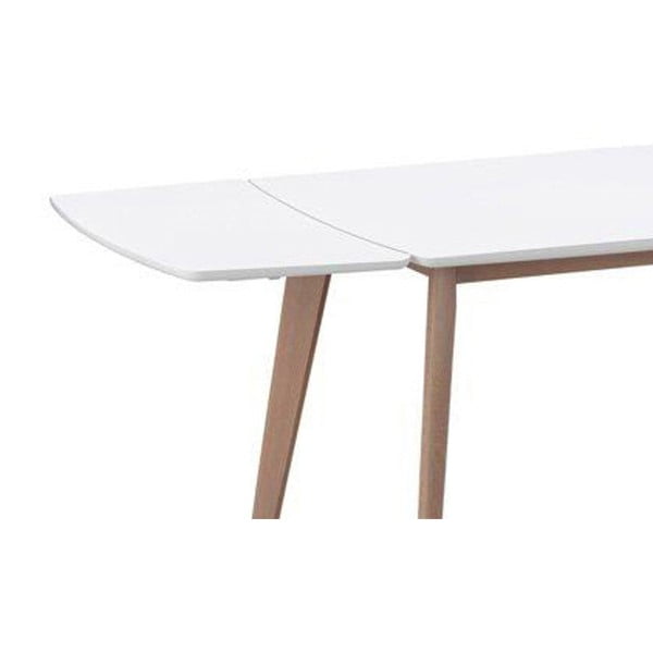 Biela prídavná doska k jedálenskému stolu Rowico Griffin, 90 x 45 cm