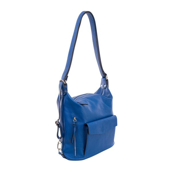 Modrá kabelka z pravej kože Andrea Cardone Carla
