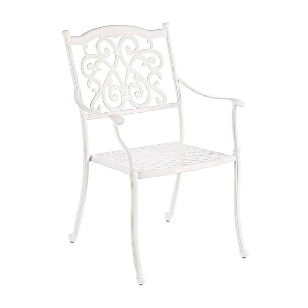 Biela záhradná stolička Haylee