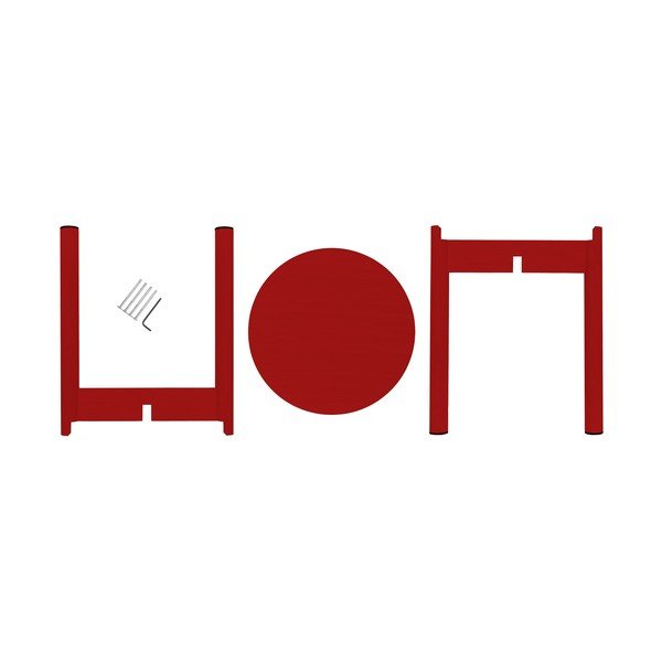 Červená stolička z bukového dreva Hopp – noo.ma-image-4