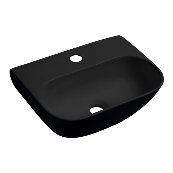 Čierne keramické umývadlo 42x29 cm Nerissa – Sapho