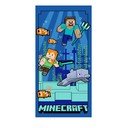 Modrá detská osuška z mikrovlákna 70x140 cm Minecraft "Underwater Fun" – Jerry Fabrics