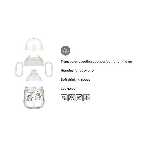 Svetlomodrý plastový detský hrnček 200 ml Forest Friends – Mepal-image-4