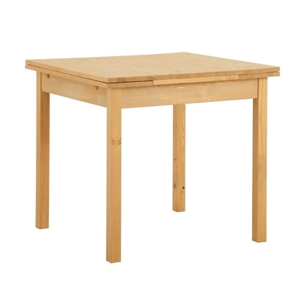 Rozkladací jedálenský stôl z borovicového dreva Støraa Marlon, 80 x 80 cm