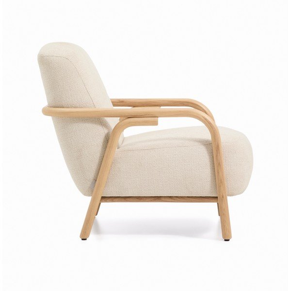 Béžové ženilkové kreslo Sylo – Kave Home-image-3