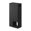 Čierny kovový zásobník na toaletný papier Yamazaki Tower