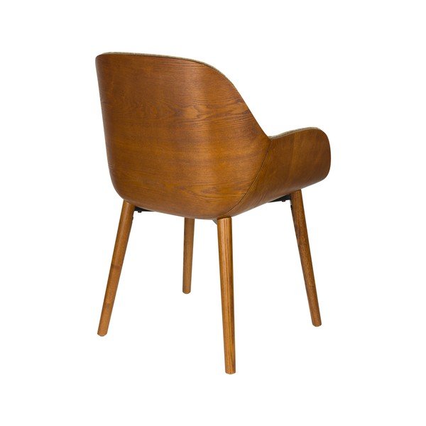 Zelené čalúnené jedálenské kreslo s podrúčkami Taylor – Dutchbone-image-4