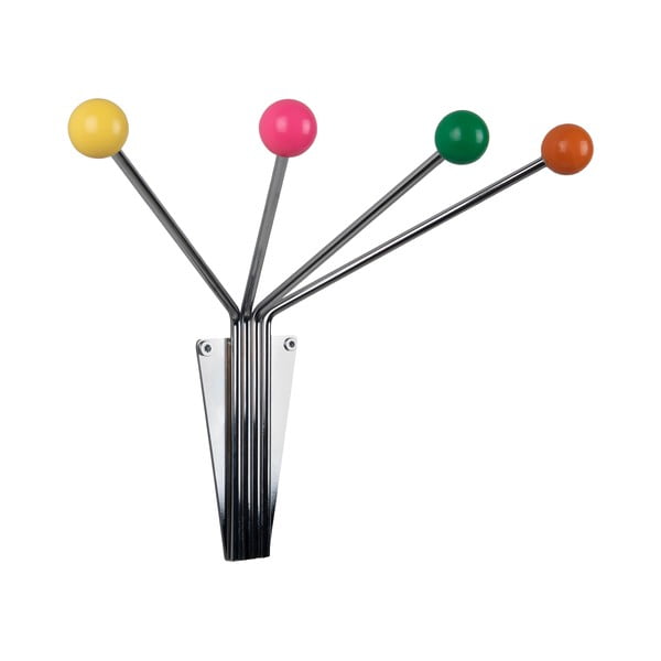 Kovový nástenný vešiak v striebornej farbe Neptune – PT LIVING-image-2